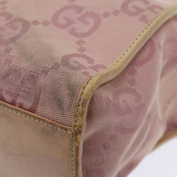 GUCCI GG Canvas Jackie Tote Bag Pink Silver 002 1064 3444 Auth 93846 - Picture 15 of 16